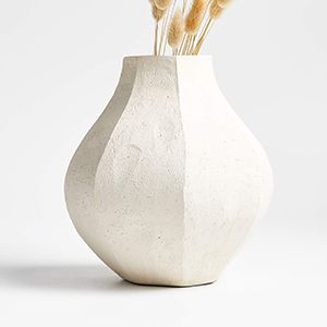 Facette White Vase by Athena Calderone