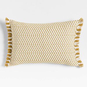 Gracinha Zigzag Fringe Throw Pillow Cover