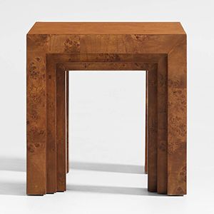 Burl Wood Side Table by Athena Calderone