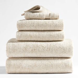 Organic Turkish Cotton Natural Beige Fleck Bath Towels