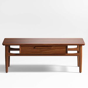 Tate Walnut Wood Storage Coffee Table