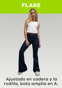 Jeans Flare Mujer