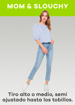 Jeans Mom Slouchy Mujer
