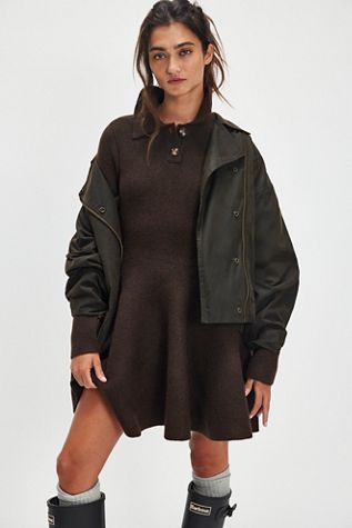 Bardot Lexter Volume Knit Mini Dress