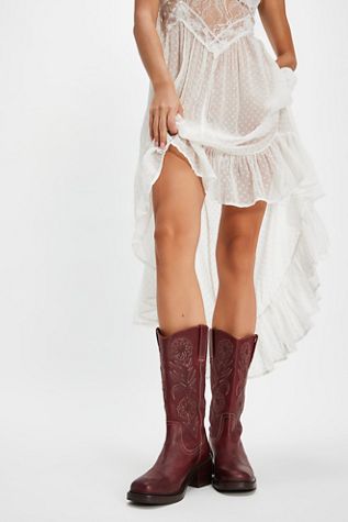 Frye For FP Kate Deco Stitch Boots