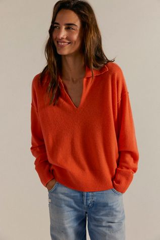 Eloura Cashmere Henley Sweater