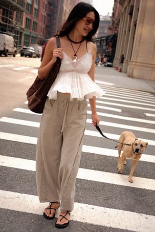 Something Good Pull-On Barrel Pants