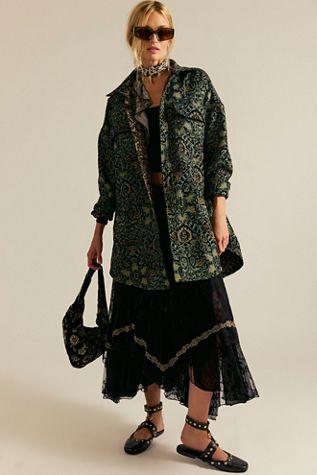 We The Free Tapestry Fog Jacquard Shirt
