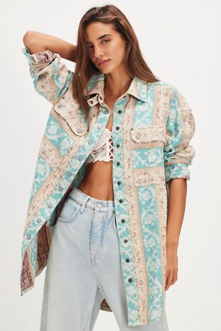 We The Free Wonderland Fog Jacquard Shirt