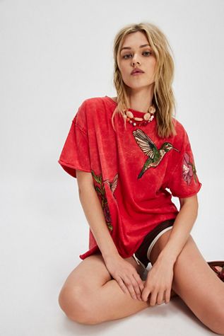 Denim and Bone Hummingbird Tunic
