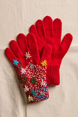 De Sienna Embroidered Gloves