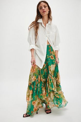 Palermo Villa Chiffon Maxi Skirt