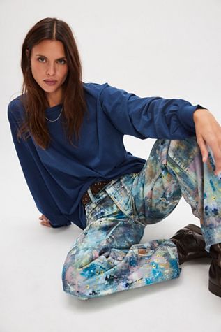 We The Free Perfect Oversized Long Sleeve Top