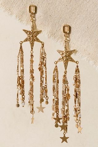 Paper Stars Dangle Earrings