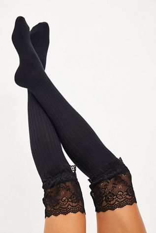 Viola Lace Over-The-Knee Socks
