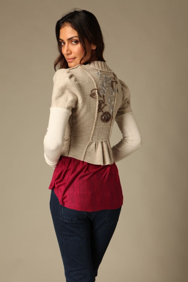 Snap Front Sweater Jacket Free People