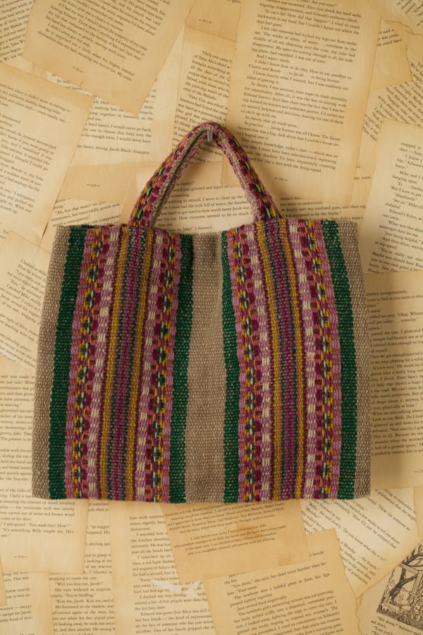 woven wool bag