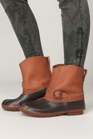 pull on duck boots womens