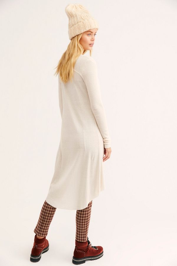 Slide View 2: Ribbed Up Maxi Cardigan