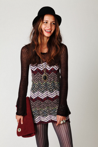 chevron sweater dress