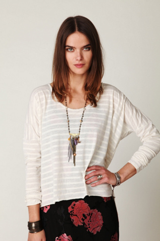 free people striped tee