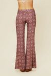 Custom YAYA LS Puff Sleeve Zip Front Keyhole Back Flare Pant Unitard with Fringe main image 1