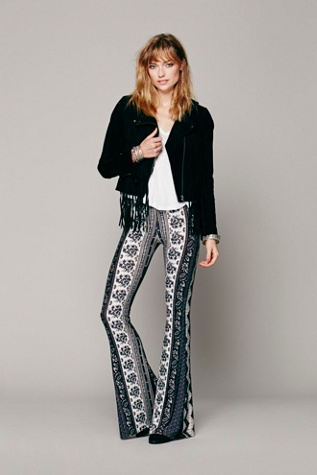 free people black bell bottoms