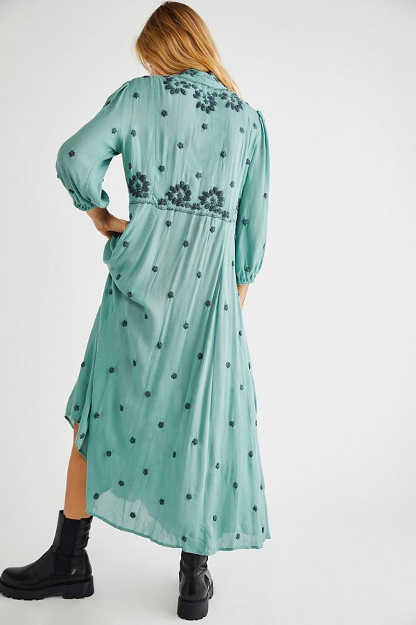 Slide View 2: Embroidered Fable Midi Dress