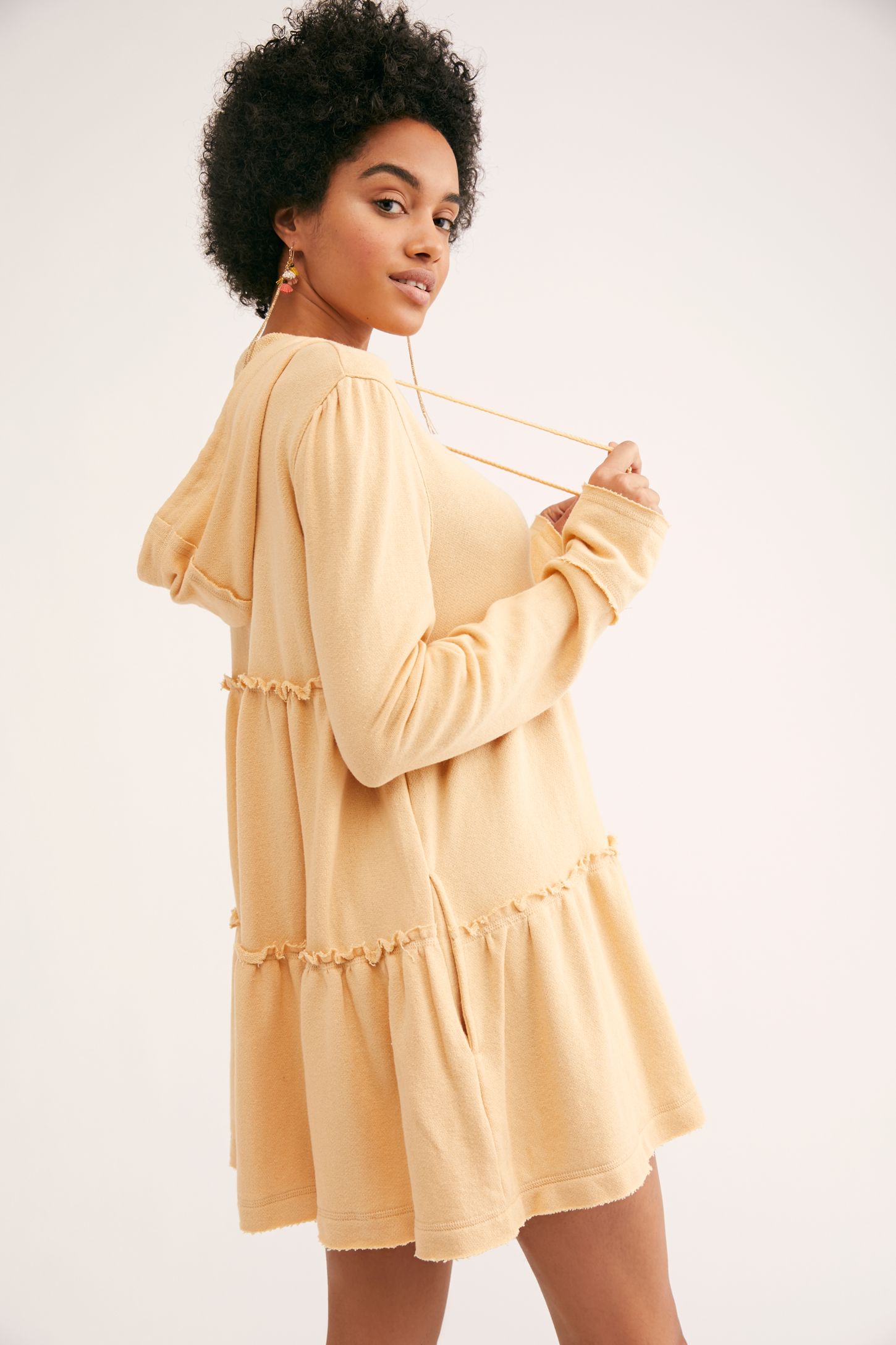 Slide View 2: Tiered Trapeze Zip Sweatshirt