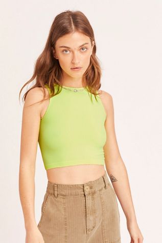 High Neck Seamless Crop