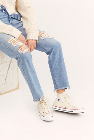 natural ivory converse high tops