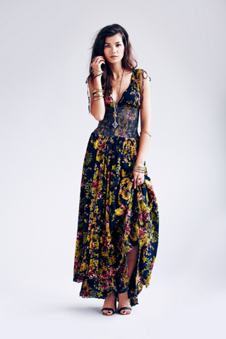 wisteria maxi dress