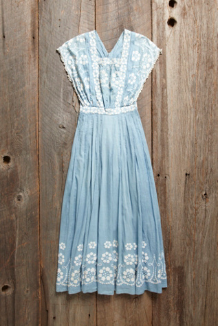 vintage embroidered dress