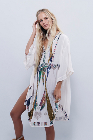 sequin kaftan dress