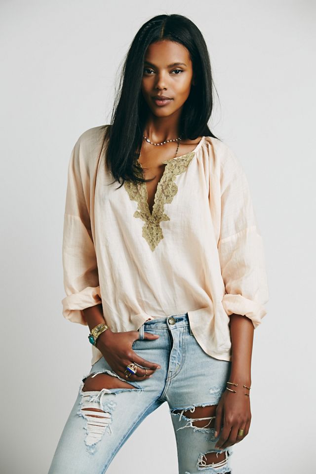 free people white peasant top