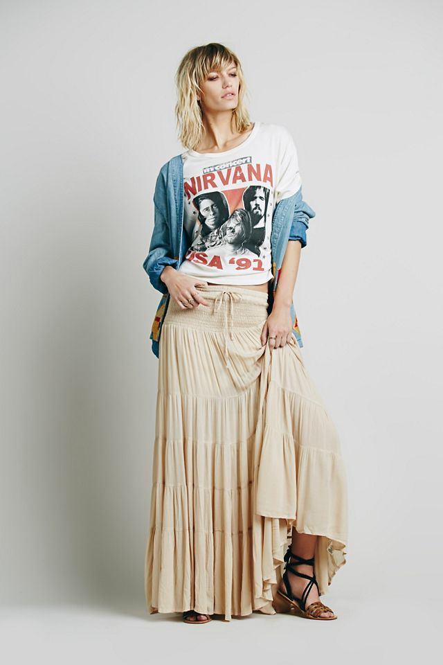 free people tiered maxi