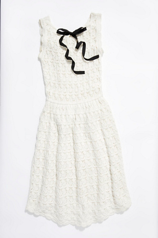 free people white crochet dress