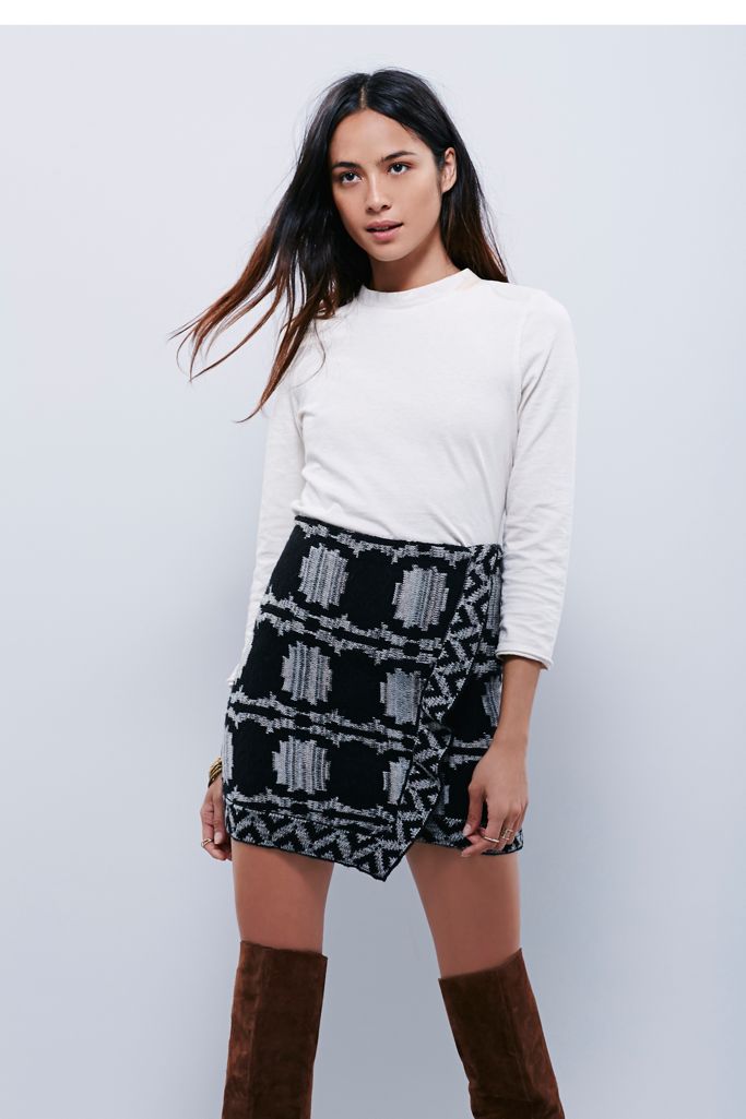 Wrapped in You Blanket Skirt Free People