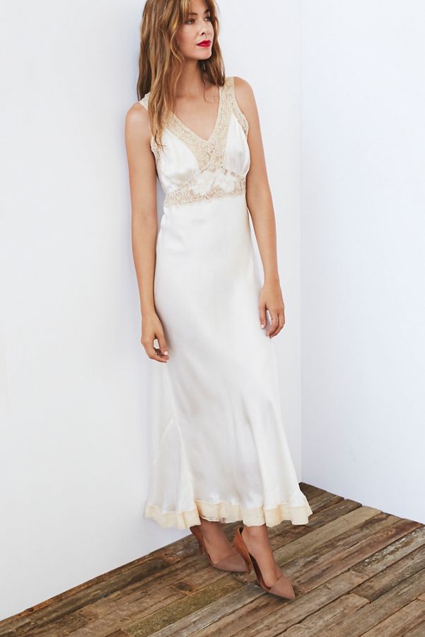 Vintage Lace Maxi Slip Dress Free People