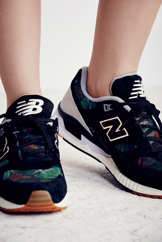 new balance 530 floral ink