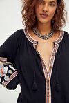 in the clear embroidered maxi