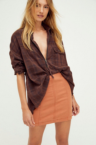 free people modern femme denim mini