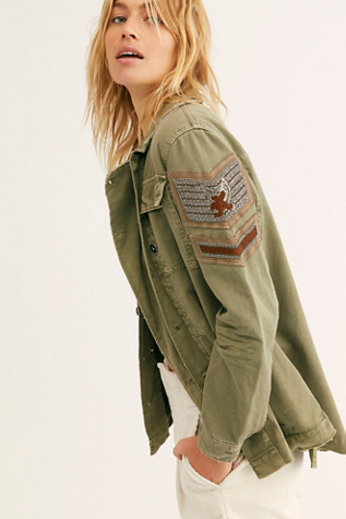 embellished military jacket