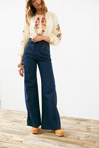 Vintage 1970s Flared Denim | Free People