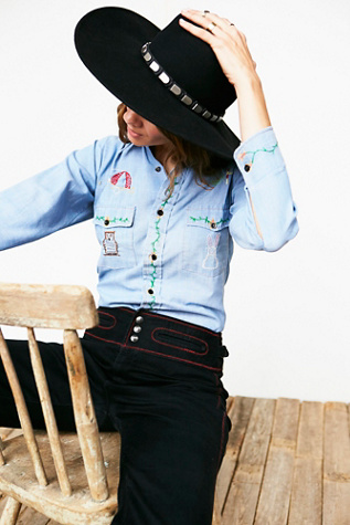 free people denim shirts