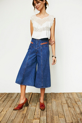 denim gauchos