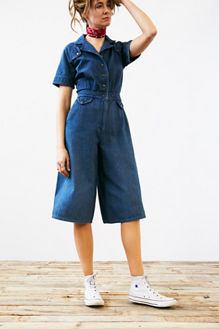 denim gaucho jumpsuit