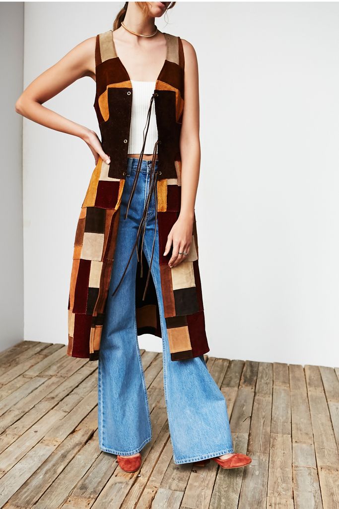 70s suede dress