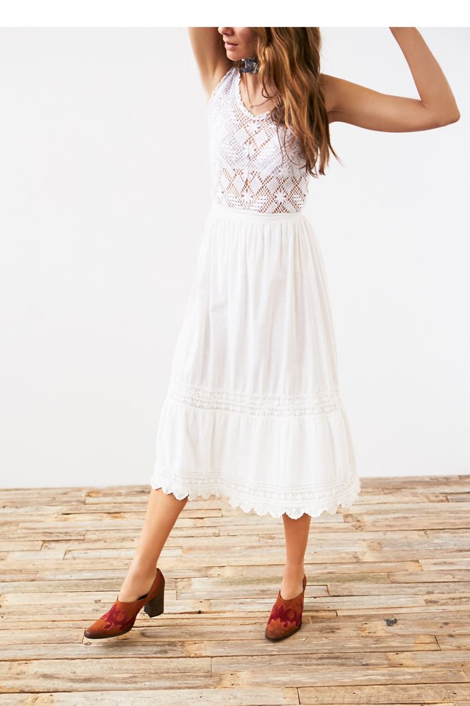 victorian skirt white
