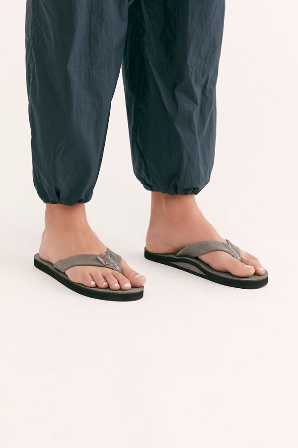 journeys rainbow flip flops